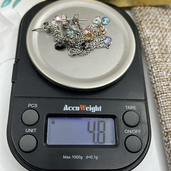 💎 925 Silver Multi-Gemstone Necklace (Necklace Only) - Picture 13 of 15